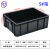 簌禧定制适用箱塑胶箱子周转箱黑色ESD电子物料胶框导电塑料框 黑色 3# 箱