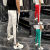 圣马奇保罗（SHENGMAQIBAOLUO）夏季冰丝速干裤男士百搭冰丝空调裤潮流刺绣运动束脚休闲卫裤 白色 34 155-165斤