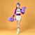 熊迪明儿童啦啦操服男女学生啦啦队服运动会比赛体操服健美操舞蹈服 120 紫色