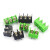 -2P3P4P位 绿/黑色接线端子PCB接插件 7.62mm可拼接 绿色