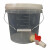 适用加厚塑料透明刻度桶计量储水洗手桶带水放水阀门开关盖 10L透明刻度桶+红色开关出9