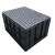 京顿防静电周转箱带盖子塑料箱长方形收纳箱ESD塑料盒电子元件物料盒胶框子602*496*360mm