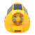 一盾夏季风扇安全帽带太阳能工地白色头盔男空调防晒多功能电风扇充电 黄色（MG02增强)双风扇/可充电10000MA