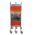 不锈钢伸缩围栏可移动片式围栏电力施工伸缩围栏反光安全隔离护栏 高1.2米*6米长  红色 加厚型