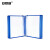 安赛瑞 磁吸式壁挂文件展示架  A4竖版强磁作业指导文件夹（蓝） 12278