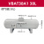 安达通 气体增压阀 储气罐空气加压泵增压缸气动缸空气增压泵 VBAT38A1/38L（不含配件） 