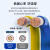 民兴电缆 BVR电线1.5平方铜芯电缆线电源线延长线家装国标单芯多股铜线ZC-BVR-1.5平方-50M 蓝色