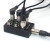 广濑Hirose4针一分六4针电源Sound Devices 688 F8录音电源分配器 深棕色 直弯4-4针（黑）