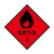稳斯坦 WST4017 货车运输危险品标识牌 铝板警示货物化学有毒液体有害气体标识贴 易燃液体3类