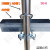 十字U型管卡 方圆管卡扣 方形扣镀锌圆管连接件卡扣 25圆管卡40方管（50-6）