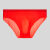 杜袖（DUXIU）男士内裤无痕冰丝三角内裤男3D飞袋性感透气个性一片式裤头 红色 XL 123-149斤