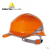 代尔塔abs夏季透气防晒遮阳绝缘建筑电工地施工程劳保安全帽头盔 橙色