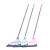 鸣固 刮水器 新型魔术扫把扫头发神器 拖把扫帚卫生间刮水器 粉色伸缩杆 31*110cm