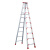 南盼 R 人字梯加厚折叠梯子双侧梯工程梯 铝合金梯子3米高红加固加厚款