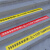 PVC标识地贴 警示版高粘地贴 斜线长条加强用标识警示 红色小心玻璃50*10cm两张