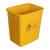 医疗废弃物垃圾桶黄色无盖桶加厚塑料污物桶废物医院生活灰色小号 3L桶一个+袋子100个