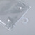 安达通 包装袋 PVC透明带挂钩塑料自封袋手提拉链袋子  30+7*25*8丝(100个)