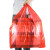 普利赛拉 红色手提式塑料袋 大号加厚塑料袋打包袋方便袋 红色 红色55*80cm  100个/包
