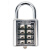 安晟达 8位按键密码锁 健身房更衣柜工具箱防盗固定挂锁 电白（2个）