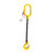 品尔优（PPU）	单腿链条索具	UCR1-06	额定载荷1.12t  羊角吊钩 黄色 UCR1-06-1.12t-2m 12天 