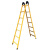 加厚1.5米2米两用梯子人字梯折叠梯单边直梯钢管梯伸缩爬楼梯 加宽加厚2.5米人字梯/不能做直梯