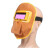 LZJV电焊面罩自动变光眼镜全脸防护焊帽氩弧二保变光焊工专用面具牛皮 新欧标面罩送五保护片