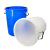 久臻 YGJ049 加厚塑料清洁圆桶 大容量圆形水桶  白色无盖160L