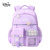 迪士尼(Disney)小学生书包 3-6年级大容量女孩双肩包 休闲轻便舒适背幅简约初中背包 冰雪奇缘 紫色FP8706C1