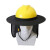 冰禹户外工地防晒帽 遮阳板遮阳帽安全帽遮阳挡（不含安全帽） 黑色