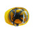雷赢（LEIYING）V型ABS塑料安全帽 定制 印字 黄色
