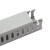 施兹坦 PVC线槽开口配电箱U型阻燃明装行线槽配电柜走线槽电缆配线槽 灰色宽齿槽 20*20 （高*宽）/ 1米