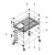 铝合金脚手架深圳广州移动平台厂家快装建筑铝架高空作业爬梯 平台高度1.84米