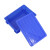 冰禹 塑料周转箱 螺丝存储工具收纳箱零件盒 5号340*270*130mm带盖蓝 bf-169