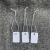 现货PVC塑料防水空白弹力绳吊牌价格标签吊卡标价签标签100套 PVC白色弹力绳2X3吊牌=100套