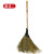 鸣固 手工扫把 （10个装）清洁扫把 环卫工扫把 黑皮金枝竹扫把大扫把 1.4米ZJ3388