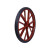 盛富永 26寸角铁实心轮建筑工地专用力车轮胎橡胶带孔实心车轮子 680mm 实心