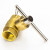 海斯迪克 一字锁闭球阀 黄铜磁控大通经球阀 暖通水务锁闭阀 小号钥匙1把(适用15-20) HKT-411