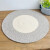 北欧日式 素色圆形简约桌垫 地毯 加厚棉线沙发垫 床边垫 茶几垫 条纹灰白+米白