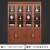 圣黎办公柜油漆实木贴皮资料柜档案柜落地柜 六门（2.4米*0.4米*2米）