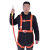 定制适用安全带工地施工保险带高空作业安全带全身五点式攀岩安全 国标橘色双大钩3米