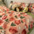 可爱卡通粉kitty猫少女水洗棉床单被套四件套学生宿舍单人4件套 小黄鸭K 2.2米四件套(被套220*240)