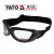 YATO 易尔拓 防护眼镜 YT-8364NF   黑色 聚碳酸酯镜片