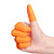 爱不释手 吉他神器耐磨止滑防滑手指套会计数点钞粉笔板书橡胶手指套 (橙色100个装) XL/加大号