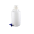 塑料放水桶PP龙头瓶下口瓶10L20L50L蒸馏水储液桶高温 实验室可用塑料放水桶 国产HDPE放水桶 10L