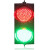 适用于驾校路障灯交通警示信号灯道路光信号障碍灯 定制 粉红色 三灯带遥控带自动
