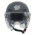 新国标3C认证夏季电动车安全头盔男女电瓶摩托车半盔双镜款可调节 亚黑 均码