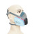 普达FD-412硅胶防护面具  防喷漆蒸汽打磨工业粉尘防尘面罩 定制 1套