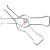 制袋机防滑叉 304不锈钢防滑钢叉六寸叉子 固定纠偏挡杆 加大6寸 6寸长60cm卡口14cm（一对）