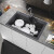 弗兰卡（Franke）石英石水槽单槽厨房洗菜池洗碗槽花岗岩水槽裸槽 裸槽不含龙头（含下水） 802*520mm