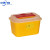 锐器盒废物利器盒一次性圆形方形 黄色针头小型垃圾桶 200个圆形1L利器盒